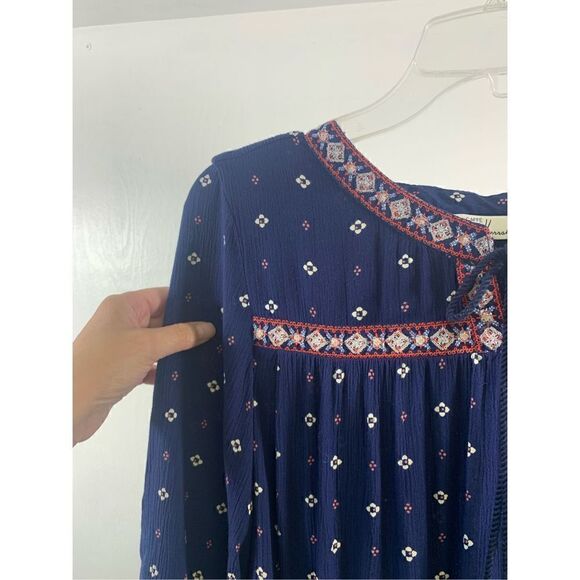 Caffe Marrahcsh Boho Blouse Size S - Picture 4 of 9
